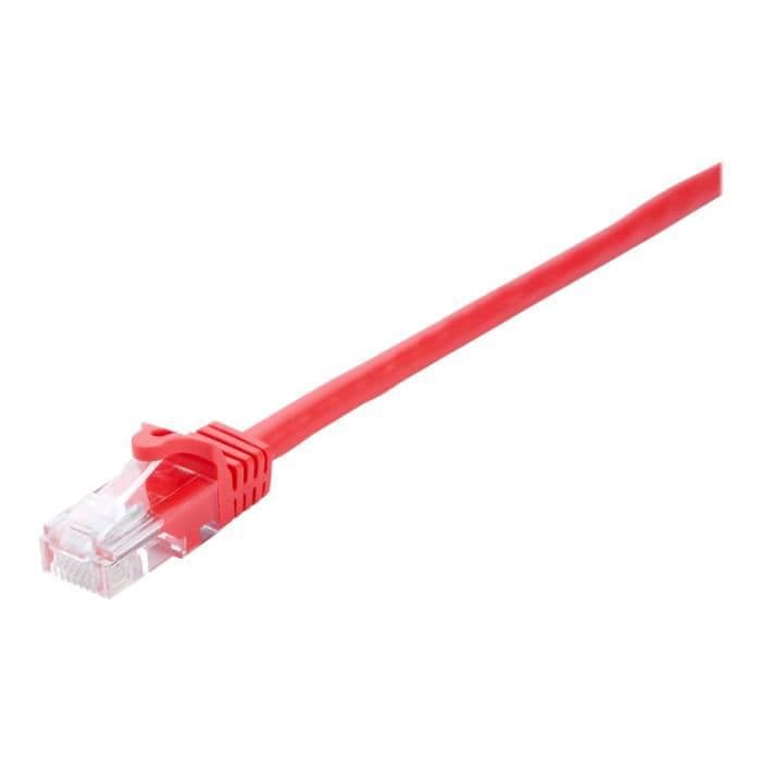 V7 Nätverkskabel V7CAT6UTP-05M-RED-1E - 5 m Kategori 6 - för modem, router, nav, panel, väggplatta, PC
