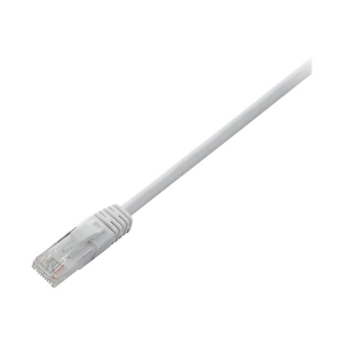 V7 Nätverkskabel V7CAT6UTP-01M-WHT-1E - 1 m Kategori 6 - För modem, router, hubb, panel, väggplatta, PC