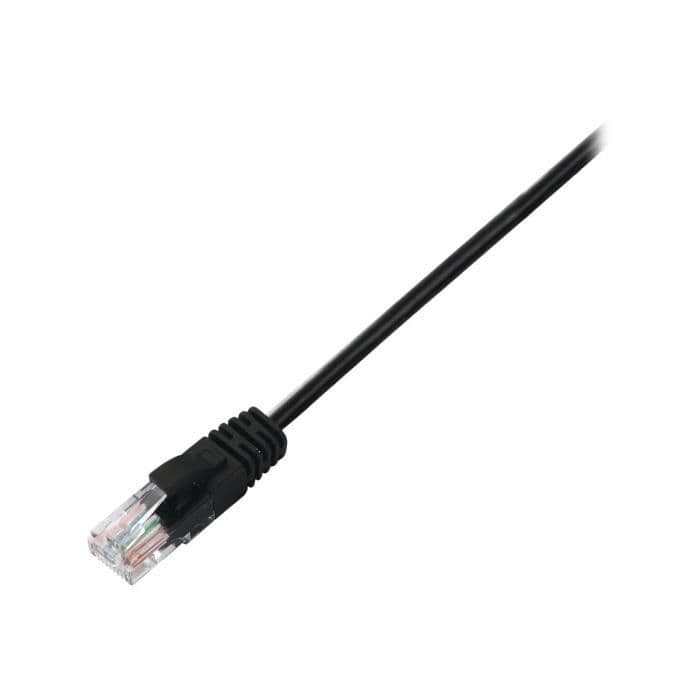 V7 Nätverkskabel V7CAT6UTP-10M-BLK-1E - 10 m Kategori 6 - För modem, router, hubb, panel, väggplatta, PC