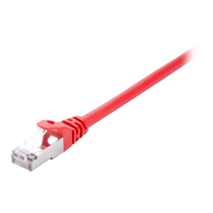 V7 Nätverkskabel V7CAT6STP-03M-RED-1E - 3 m Kategori 6 - För modem, router, nav, panel, väggplatta, PC