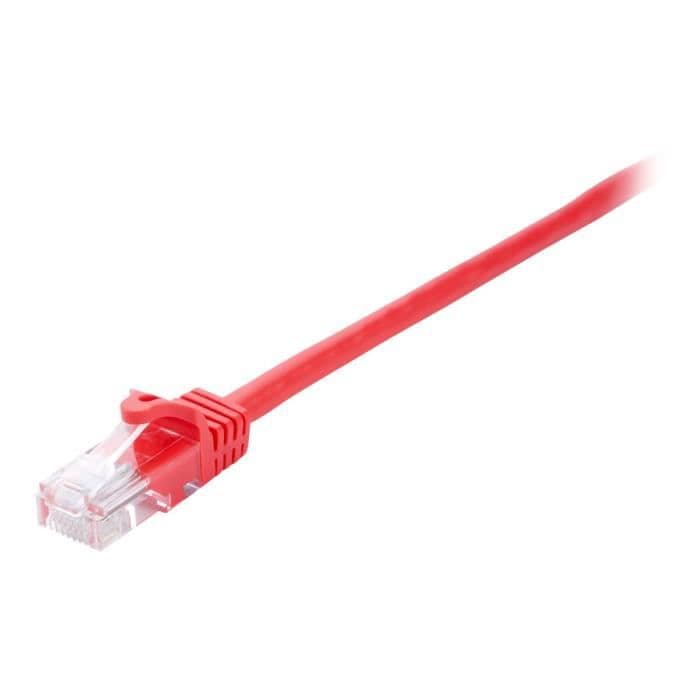 V7 Nätverkskabel V7CAT6UTP-50C-RED-1E - 50 cm Kategori 6 - För Modem, Router, Hub, Panel, Väggplatta, PC