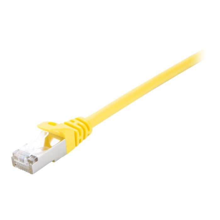 V7 nätverkskabel V7CAT6UTP-01M-YLW-1E - 1 m Kategori 6 - För modem, router, hubb, panel, väggplatta, PC