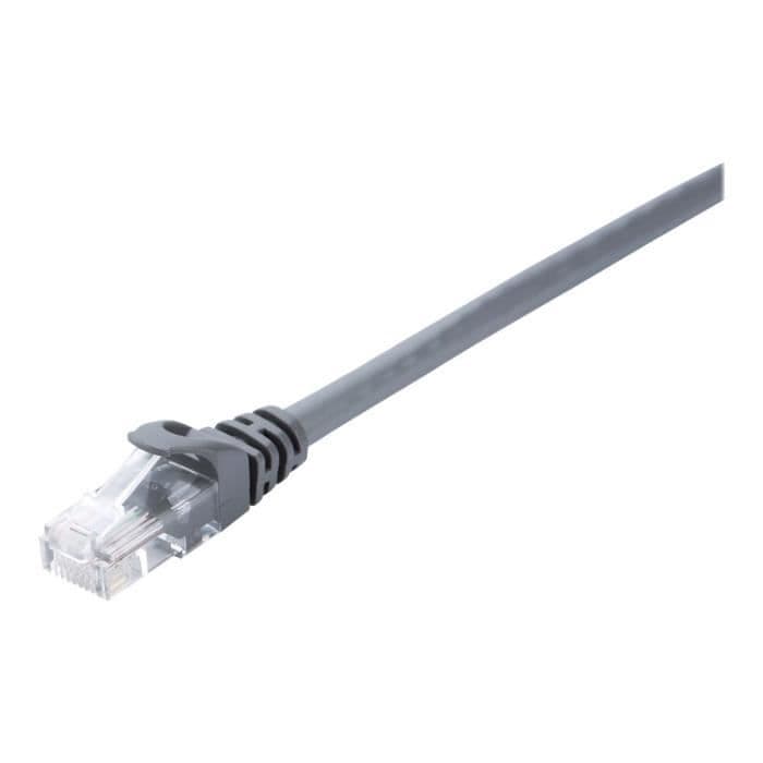 V7 nätverkskabel V7CAT6UTP-10M-GRY-1E - 10 m Kategori 6 - För modem, router, hubb, panel, väggplatta, PC