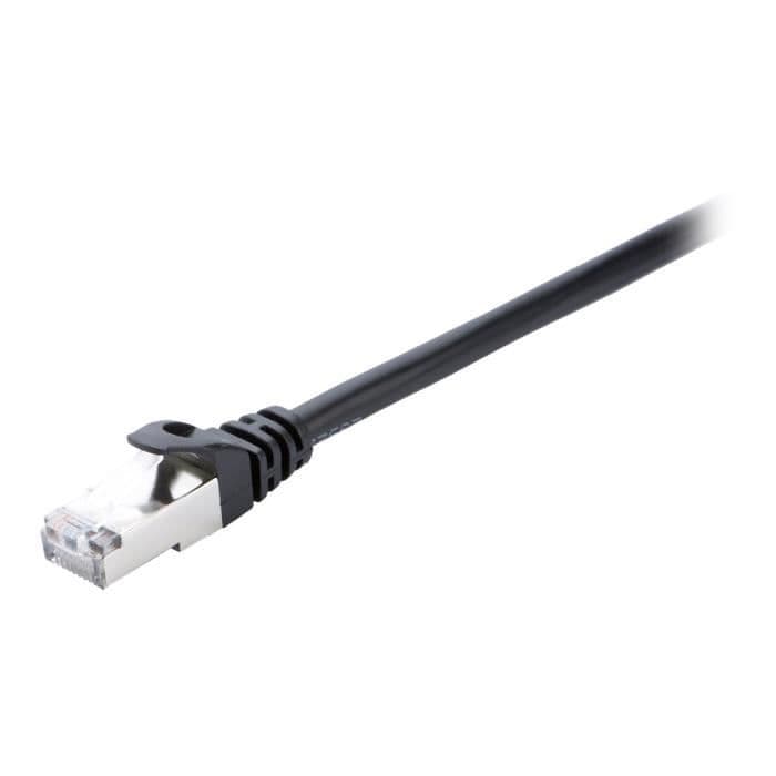 V7 Nätverkskabel V7CAT6STP-01M-BLK-1E - 1 m Kategori 6 - För modem, router, hubb, panel, väggplatta, PC
