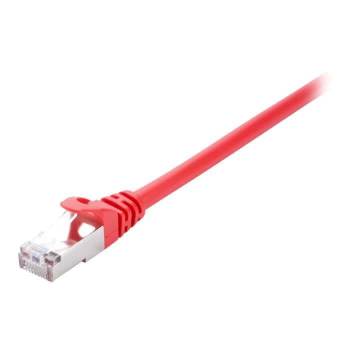 V7 Nätverkskabel V7CAT6STP-02M-RED-1E - 2 m Kategori 6 - För modem, router, nav, panel, väggplatta, PC