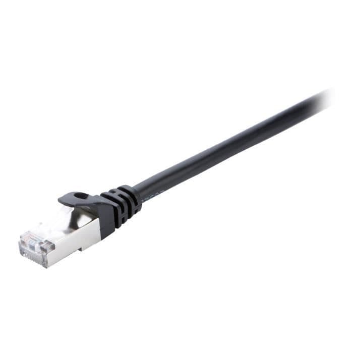 V7 Nätverkskabel V7CAT6STP-10M-BLK-1E - 10 m Kategori 6 - För modem, router, hubb, panel, väggplatta, PC