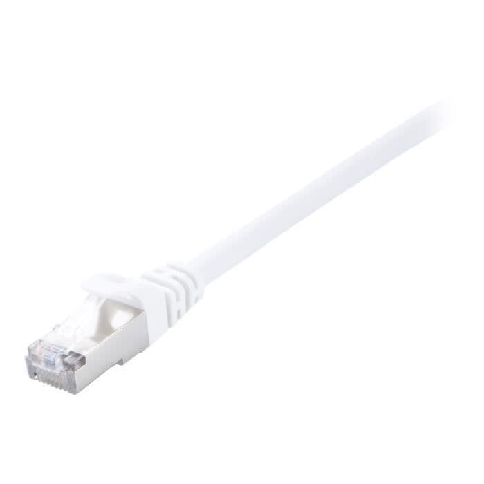 V7 Nätverkskabel V7CAT6STP-05M-WHT-1E - 5 m Kategori 6 - För modem, router, hubb, panel, väggplatta, PC