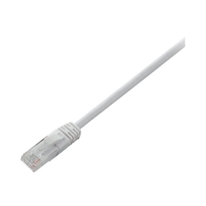 V7 Nätverkskabel V7CAT6UTP-05M-WHT-1E - 5 m Kategori 6 - För modem, router, hubb, panel, väggplatta, PC