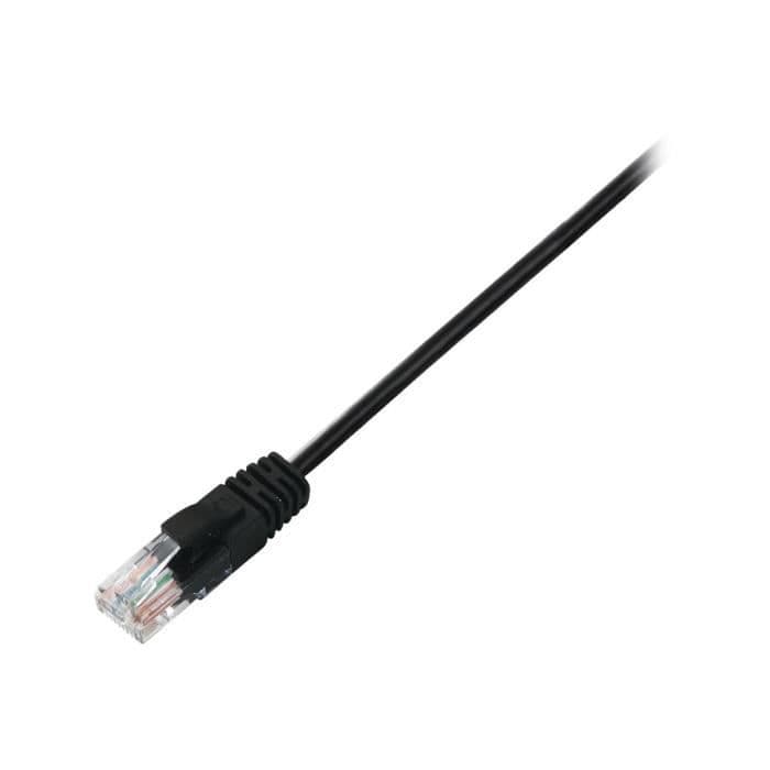 V7 Nätverkskabel V7CAT6UTP-50C-BLK-1E - 50 cm Kategori 6 - För Modem, Router, Hub, Panel, Väggplatta, PC