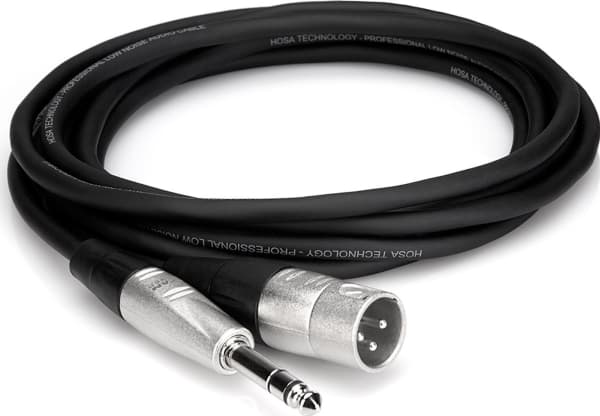 Hosa Technology HSX-010, 6.35mm TRS, XLR (3-pin), Kupari, 3,05 m, Musta
