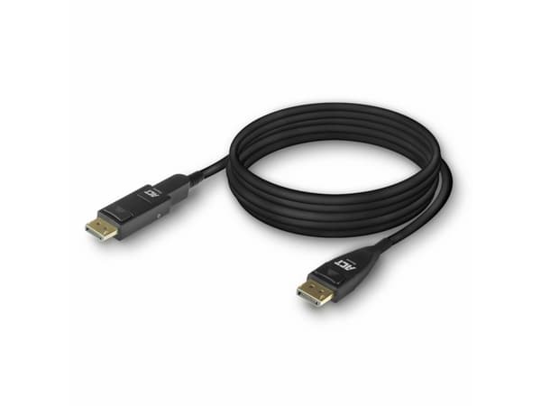 25 meter DisplayPort 1.4 Active Optical Cable 8K with detachable connector DisplayPort male - DisplayPort male