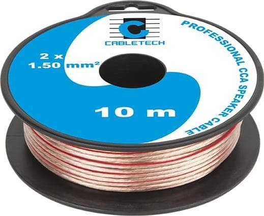Cabletech CCA Høyttalerkabel 1,5mm 10M