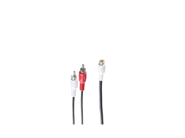 shiverpeaks BS40052, RCA, Hunkjønn, 2 x RCA, Hankjønn, 0,2 m, Sort