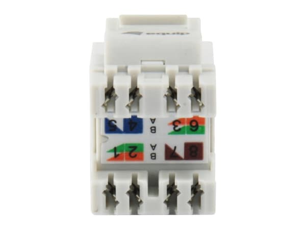 equip Pro - Keystone Jack - RJ-45 - hvid (pakke med 8)