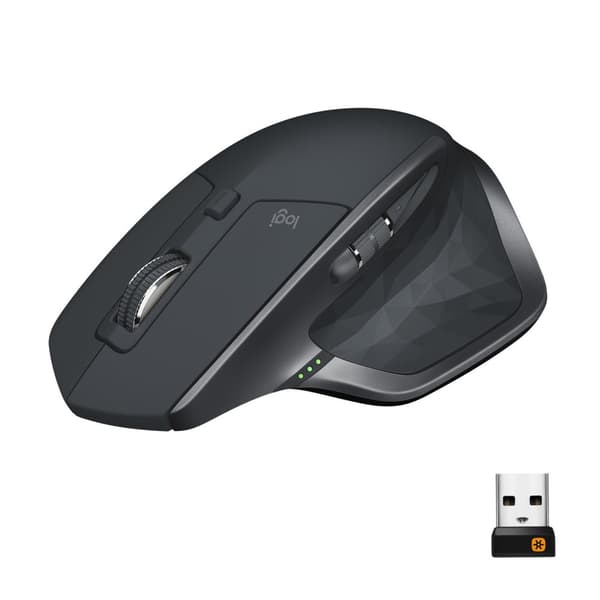 Logitech MX Master 2S - Trådlös mus - RF + Bluetooth - Version 2020 - Svart
