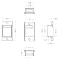 Miniatyrbillede 4 af 4: Renkforce RF-KS-RJ45T RJ45 modulholder Keystone