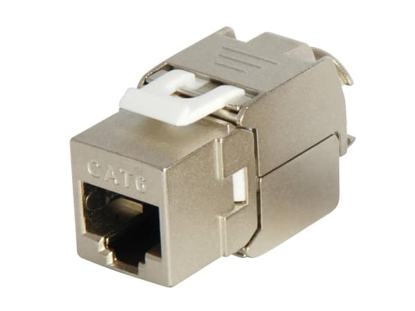 Varusteet 767213 Keystone Jack (suojattu Cat.6 LSA-liitäntä, 8 kpl sarja, polybag, työkaluton asennus)