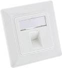 InLine - Modulært indsatsrammesæt - RJ-45 - Pure White, RAL 9010 (76201Y)