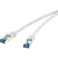 Miniatyrbild 1 av 5: Renkforce RJ45 nätverksanslutningskabel CAT 6a S/FTP 3 m grå med spärrskydd, flamskyddad Renkforce (1381762)