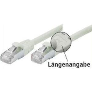 Tecline Fröhlich + Walter - Patchkabel - RJ-45 (M) - RJ-45 (M) - 0,5 m - SFTP - CAT 5e - glat, med knækbeskyttelse - grå (70800)
