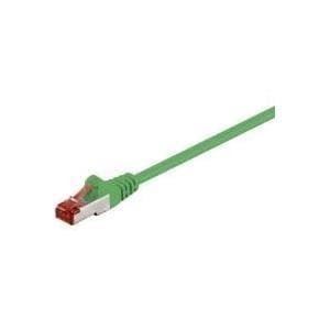 Wentronic Goobay CAT 6 patchkabel, S/FTP (PiMF), grøn, 0,15 m - LSZH halogenfri, kobber (92454)