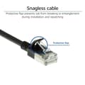 Pikkukuva 5 / 8: ACT Black 1-metrinen LSZH U/FTP CAT6A datakeskuksen ohut patch-kaapeli, jossa on pätkä RJ45-liittimillä (DC7901)