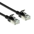 Pikkukuva 1 / 8: ACT Black 1-metrinen LSZH U/FTP CAT6A datakeskuksen ohut patch-kaapeli, jossa on pätkä RJ45-liittimillä (DC7901)