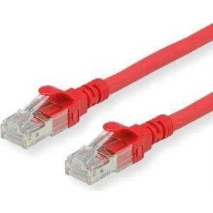 ROLINE - Patch ledning - RJ-45 (M) til RJ-45 (M) - 1 m - UTP - CAT 6a - halogenfri, støbt, snoet - Rød (21.15.2711)