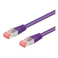 Wentronic goobay - Patch-kaapeli - RJ-45 (M) - RJ-45 (M) - 50 cm - SFTP, PiMF - CAT 6a - halogeeniton, muotoiltu - violetti (93666)