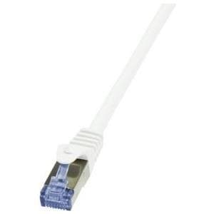 Logilink PrimeLine - liitäntäkaapeli - RJ-45 (M) - RJ-45 (M) - 5 m - SFTP, PiMF - CAT 6a - halogeeniton - valkoinen (CQ3071S)
