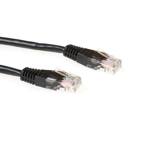 ACT IB9901 netværkskabel sort 1m Cat6 U/UTP (UTP) (IB9901)