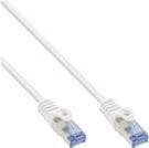 INLINE - patchkabel - RJ-45 (M) till RJ-45 (M) - 50 cm - SFTP, PiMF - CAT 6a - halogenfri, gjuten, utan krok - vit