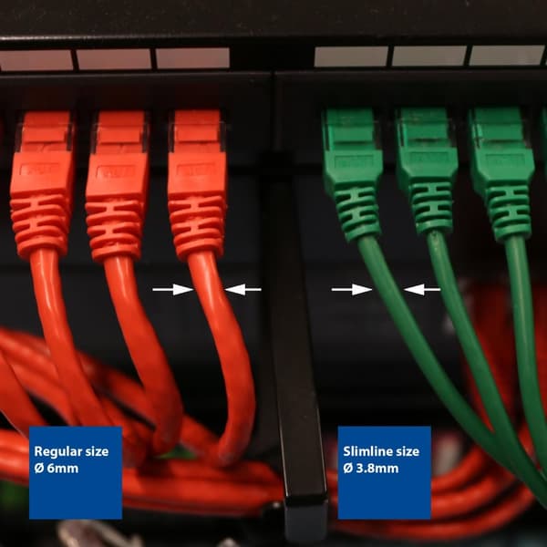 ACT Green 2 metrin LSZH U/UTP CAT6 datakeskuksen ohut patch-kaapeli RJ45-liittimillä CAT6 U/UTP SLIMLINE GN 2.00M (DC9702)