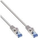 INLINE - Patch johto - RJ-45 (M) RJ-45 (M) - 5 m - SFTP, PiMF - CAT 6a - halogeeniton, valettu, ilman koukkua - Harmaa