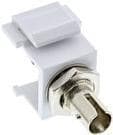 FO Keystone pikaliitin valkoinen - Simplex ST/ST - multimode - keraaminen holkki (89988D)
