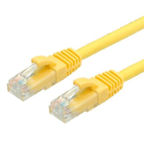 VÆRDI - Patch ledning - RJ-45 (M) til RJ-45 (M) - 2 m - UTP - CAT 6a - støbt, uden krog - Gul, RAL 1004 (21.99.1432)