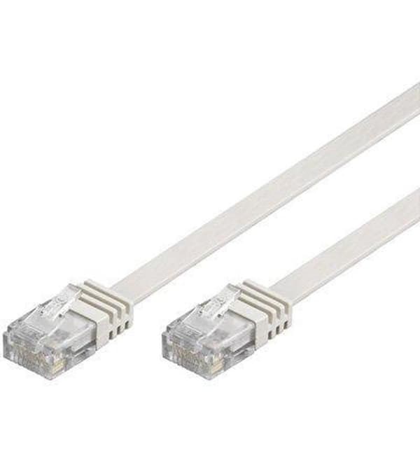Wentronic CAT5E nätverkskabel - RJ45 - Vit - 5 m