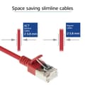 Miniatyrbillede 3 af 8: ACT rødt 3 meter LSZH U/FTP CAT6A datacenter slimline patch-kabel uden problemer med RJ45-stik (DC7503)