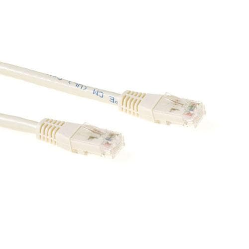 ACT UTP CAT6A 1,0m 1m Cat6a U/UTP (UTP) Elfenbensnetværkskabel (IB3301)