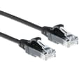 Miniatyrbillede 1 af 8: ACT Sort 3 meter LSZH U/UTP CAT6 datacenter slimline patch-kabel med RJ45-stik CAT6 U/UTP SLIMLINE BK 3.00M (DC9903)