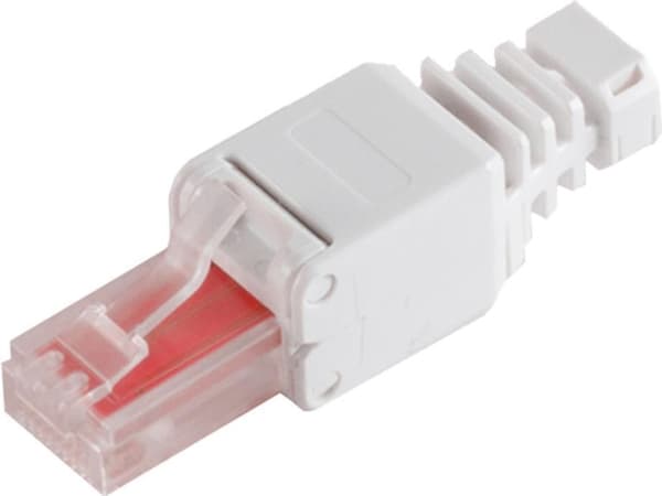 S/CONN maksimiyhteyden verkkoliitin, kat. 6 työkalutonta RJ45-tulppaa taittumissuojalla, suojaamaton (75011)