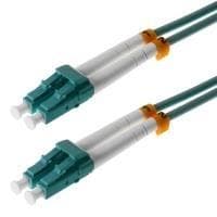Herweck Helos - Patchkabel - LC Multi-Mode (M) till LC Multi-Mode (M) - 5,0 m - Fiberoptik - 50/125 mikron - OM3 - Aquamarine (115720)