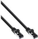 InLine® patchkabel, S/FTP (PiMf), Cat.8.1, 2000MHz, halogenfri, kobber, sort, 0,3m