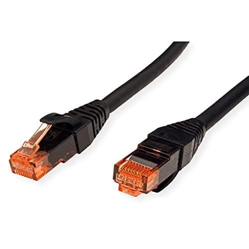 ROLINE - Patchkabel - RJ-45 (M) til RJ-45 (M) - 30 cm - UTP - CAT 6 - halogenfri, støbt, snoet - sort (21.15.2945)