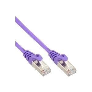 InLine - Patch-kabel - RJ-45 (M) - RJ-45 (M) - 25 cm - SF/UTP - CAT 5e - presset - Violet (72522P)