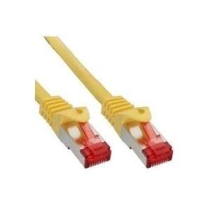 InLine - Patch Cable - RJ-45 (M) - RJ-45 (M) - 1,5 m - SFTP, PiMF - CAT 6 - puristettu, halogeeniton, taittumissuojalla - keltainen (76912Y)