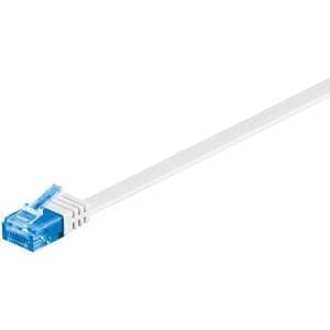 Wentronic goobay - nätverkskabel - RJ-45 (M) till RJ-45 (M) - 7,0 m - UTP - CAT 6a - formad, platt - vit (96358)