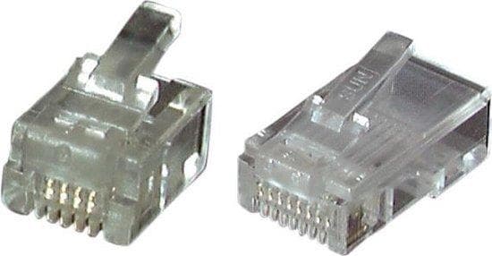 EFB Electronics RJ-12 UTP E-MO 6/6 SF Transparent ledningsstik (37513.1-100)