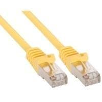 INLINE - Patch-kabel - RJ-45 (M) - RJ-45 (M) - 7,5 m - SFTP - CAT 5e - presset - Gul (72575Y)