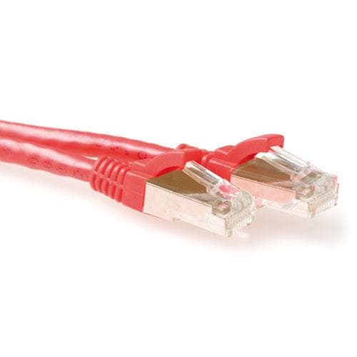 ACT rødt 3 meter LSZH SFTP CAT6A patchkabel uden problemer med RJ45-stik CAT6A S/FTP LSZH SNG RD 3.00M (FB7503)